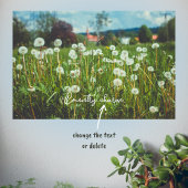 Poster Prairie d'été avec pissenlits