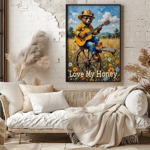 Poster Prairie Pickin' : Tune à roue de l'ours
