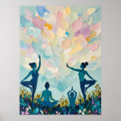 Poster Pratique paisible du yoga (Devant)