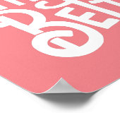 Poster Pratique Pink Personnalisable Améliore L'Affiche (Coin)