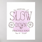 Poster Pratique ralentie Yoga (Devant)