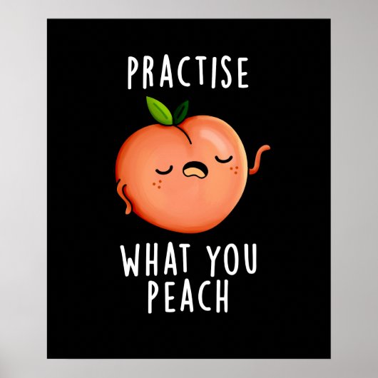 Poster Pratiquez ce que vous brossez Positif Fruit Pun Da (Devant)