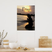 poster "Pray" (Keuken)