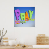 POSTER PRAY ACRONYM - PRAY REPENT ASK RENDEMENT (Cuisine)