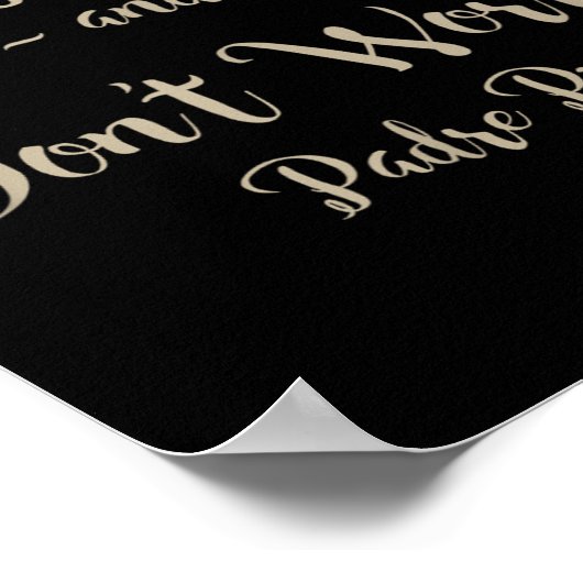 Poster Pray Hope And Don't Worry St. Padre O Quote  (Coin)