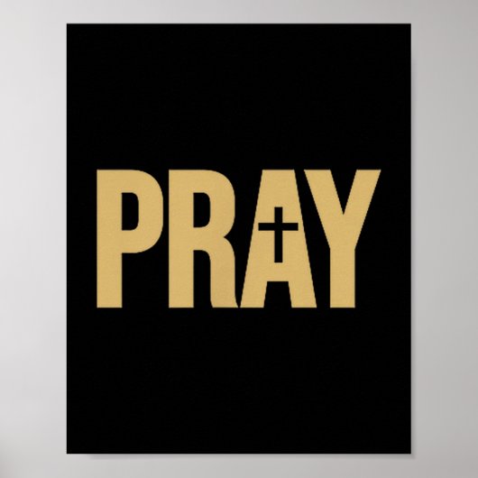 Poster Pray The Word Pray On A Tee  (Devant)