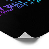 Poster Pray Wait Trust God Has A Plan Gradient Cross  (Coin)