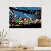 Poster Prayer flags and chortens (Cuisine)