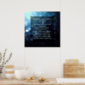 Poster Prayer of Saint Francis of Assisi (Cuisine)