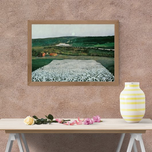 Poster Pré de fleurs dans le Nord