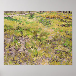 Poster Pré de Vincent van Gogh   avec des papillons, 1890