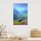 Poster Pré des rêves, Vallée des fleurs (Cuisine)
