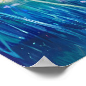 Poster Pré et forêt sous une Pleine lune (Coin)