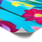 Poster Pré Fleur sauvage Abstrait (Coin)