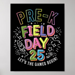 Poster Pré-k Field Day 2025 Laisser Les Jeux Commencer Le