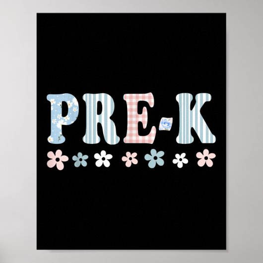 Poster Pré-K Premier Jour De L'École Étudiants De L'École (Devant)