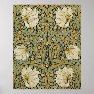 Poster Pré-raphate de William Morris Pimpernel Vintage
