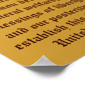 Poster Préambule de la Constitution. (Coin)