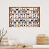 Poster Préambule de la Constitution des États-Unis (Cuisine)