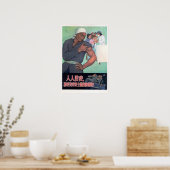 Poster Précautions contre les pandémies 1952 Santé (Cuisine)