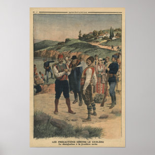 Poster Précautions prises pour empêcher le choléra
