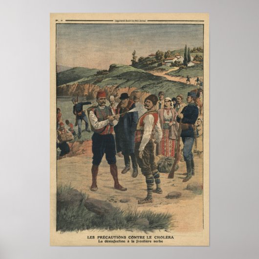 Poster Précautions prises pour prévenir le choléra (Devant)