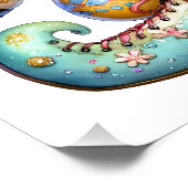 Poster Précieux thème des elfes de Pâques (Coin)