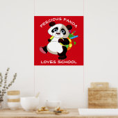 Poster Precious Panda Loves School (Cuisine)