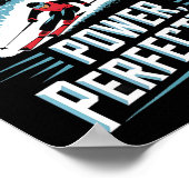 Poster Précision Puissance Perfection Ski alpin (Coin)