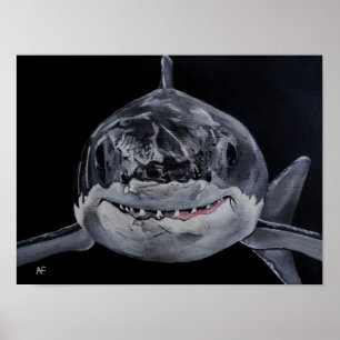 Poster Prédateur de la mer Peinture d'Alfred Fox