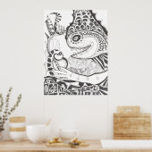 Poster Prédateur préhistorique (Cuisine)