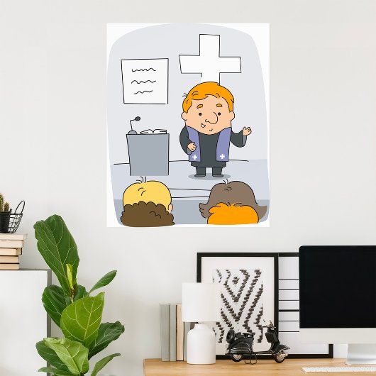 Poster Prédication du ministre de l'Église