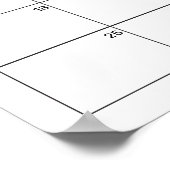 Poster Prédictions Baby shower Cutie Oranges (Coin)