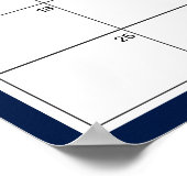 Poster Predictions Baby Shower Nautical Anchor Navy Blue (Coin)