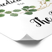 Poster Prédictions florales de verdure pour bébé signe (Coin)