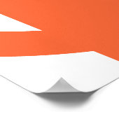 Poster Préfecture de Nagano, drapeau du Japon (Coin)