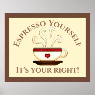 Poster Premier Amendement : Espresso Yourself