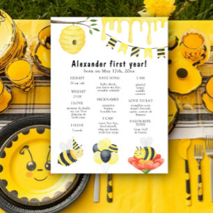 Poster Premier anniversaire de Bee, étape anniversaire
