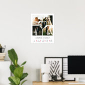 Poster Premier anniversaire de mariage ensemble 5 Photos (Bureau à domicile)