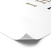 Poster Premier anniversaire du castor mignon Jalon annive (Coin)