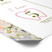 Poster Premier anniversaire du petit Fleur sauvage (Coin)