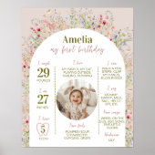 Poster Premier anniversaire du petit Fleur sauvage (Devant)