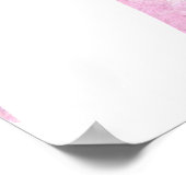 Poster Premier anniversaire Jalon de la Bow rose Annivers (Coin)