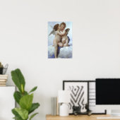 Poster Premier baiser de Bouguereau, Vintages anges victo (Bureau à domicile)