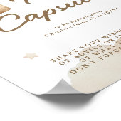 Poster Premier bébé Anniversaire Teddy Ours Beige Time Ca (Coin)