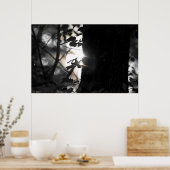 Poster Premier Bokeh Léger Dans L'Affiche De La Forêt (Cuisine)