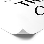 Poster Premier café puis travail typographie décor de bur (Coin)