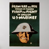 Poster Premier combat en anglais (Devant)