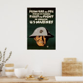 Poster Premier combat en anglais (Cuisine)