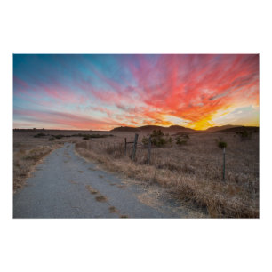 Poster Premier coucher du soleil du jour